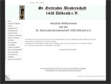 Tablet Screenshot of gertrudisbruderschaft.dilkrath.de